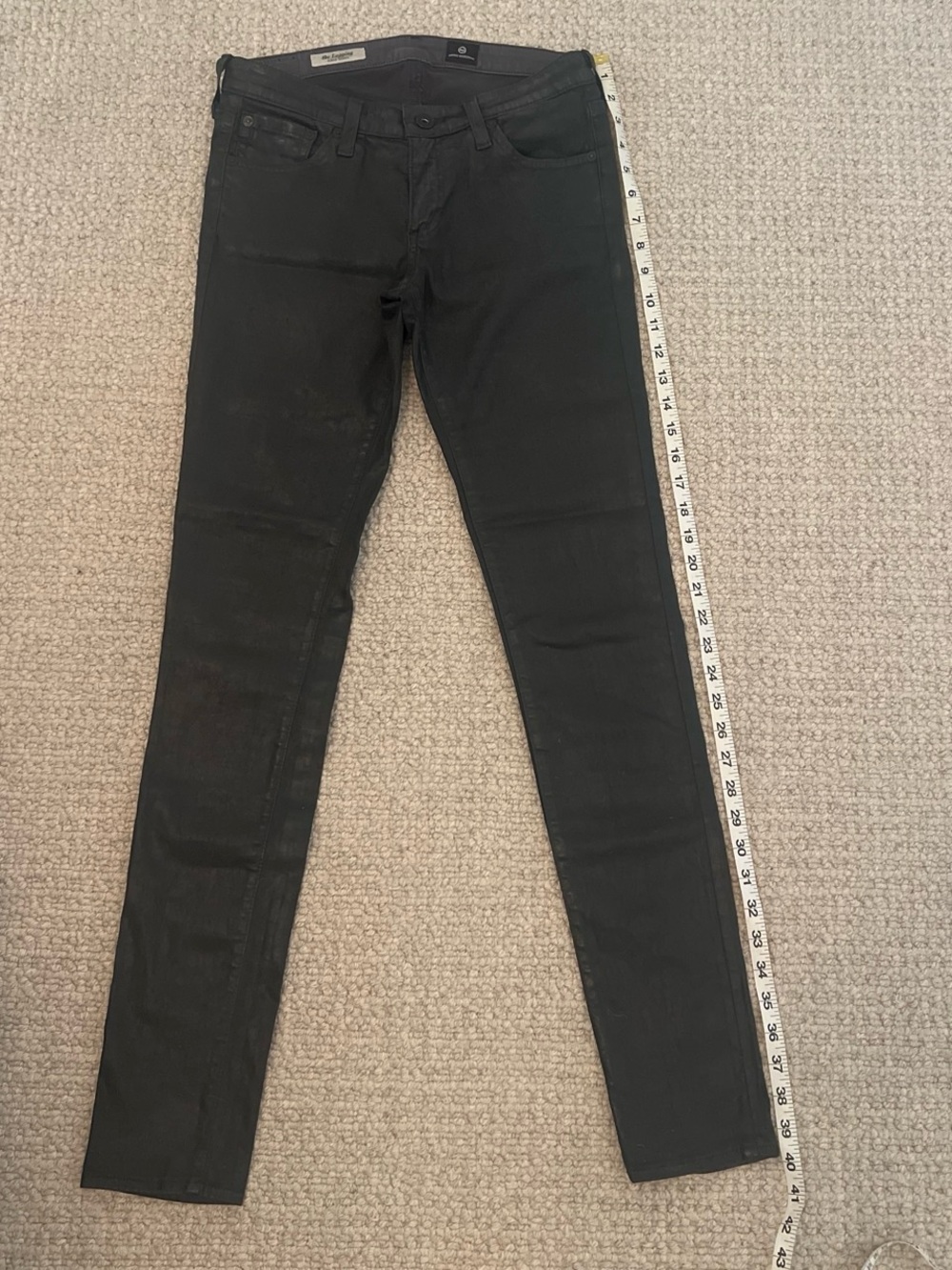 AG Coated Grey Women’s Skinny Jeans